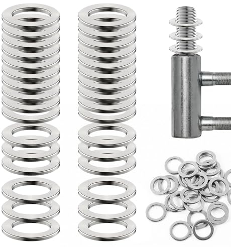 Rondelle Acciaio Inox Piana 10mm x 15mm x 1,5mm 30pcs Rondelle per Cerniere Della Porta Assortimento (M10)