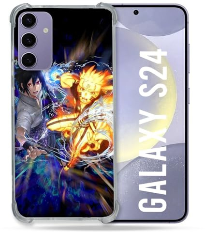 Cokitec Verstärkte Schutzhülle für Samsung Galaxy S24, Manga Naruto VS