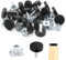 SPOKKI 60 Pcs Kit Pieds de Nivellement Réglables en Hauteur M6, Pied Reglable pour Meuble, Pied de Meuble Reglable, Pieds de Nivellement pour Meuble et Chaise, Pied de Table a Visser (30 Set)