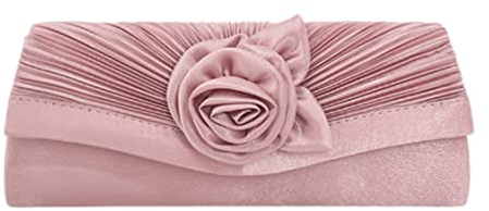 Damen modische Umschlagbeutel Mädchen Abendtaschen Satin Satin Satin Falten Dingbu Seidengesicht Blume für Braut Hochzeitstasche Handtasche Abschlussbeutel Brautbags111