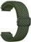 ZGCE 20mm Uhrenarmband Gewebtes Nylon Uhrenarmbänder, Mit Verstellbarer Metallschnalle, Schnellverschluss Sport Ersatzarmband 20mm Armband für Damen und Herren, Armee Grün