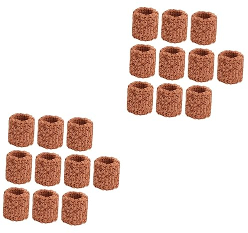 VANZACK 20 Pièces Aquatique Anneau Fixe Anneau De Filtre pour Aquarium Fournitures De Réservoir De Poisson Anneau De Filtre en Céramique Anneau De Plante d'eau Anneau De Filtre D'Aquarium