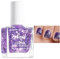 Glitter Nail Polish, Purple Nail Varnish, Diamond Glitter Quick Dry Nail Polish No UV Lamp Curing, Long Lasting, Chip Resistant, Non-Toxic, Quick Drying Nail Polishes for nails lovers (Purple, 10ml)
