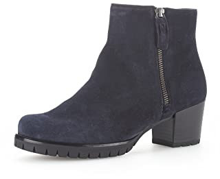 Gabor Damen Klassische Stiefeletten, Frauen Stiefeletten,Kurzstiefel,uebergangsschuhe,uebergangsstiefel,hoch,Dark-Blue(Flausch),37 EU / 4 UK