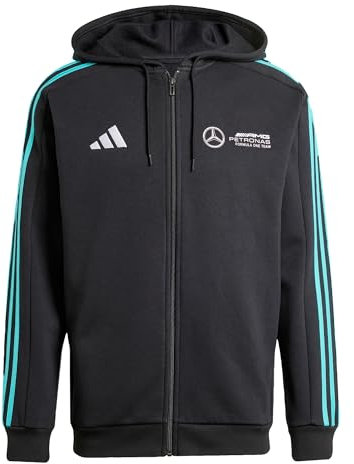 Adidas Herren Mercedes - AMG Petronas Formula ONE Team DNA Full Zip Hood Men, Black/White, XS
