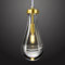 ZYBWL Gold Raindrop Pendelleuchten 1 flammig Küche Insel Kristalle hängelampe klar massivem Glas Pendelleuchte moderne Kronleuchter für Esszimmer Veranda Flur Wohnzimmer,E14 Fassung