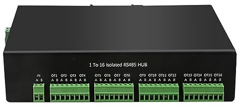 LEJIAJU Répartiteur RS485 isolé de qualité industrielle 1 voies RS-485 16 répéteur TX1182 485 Sharer Splitter Serial Server