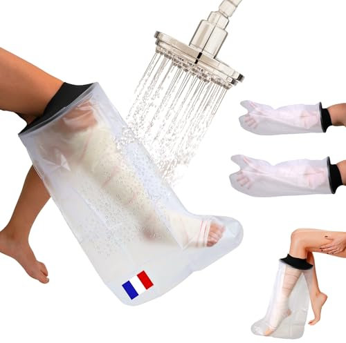 KENI STORE Wasserdichter Beinprotektor für Gipsverbände; Gipsschutz, Beinschutz beim Baden, Schutzhülle für Gips und Wunden, Duschschutz für Bein, Knie und Fuß – Für Kinder.