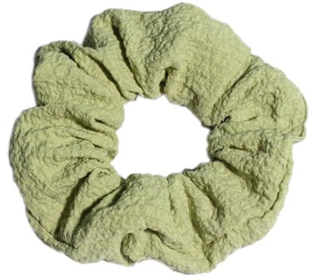 Lot de 3 élastiques à cheveux pour femme - Anneaux de cheveux doux - Grand élastique - Jolis élastiques - Pour queue de cheval - Pour femme - Vert herbe