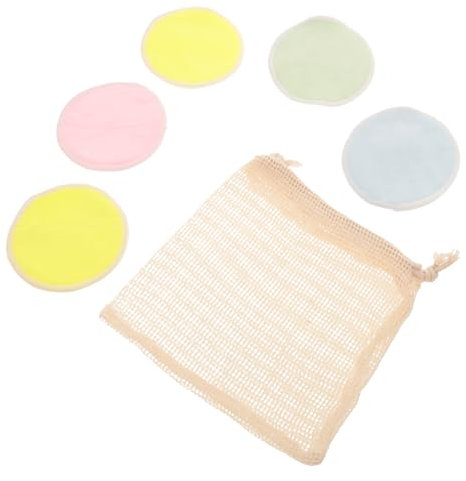 HAPINARY 15stücke Wiederverwendbare Make-up Pads Aus Mikrofaser Doppelseitige Bedruckte Reinigungsunterlagen Mit Praktischem Aufbewahrungssack Für Sanfte Gesichtspflege Und Effektives