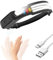 Lampe Torche Frontale Rechargeable, 1200LM 3*COB Super Lumineux avec 10 Modes d'Éclairage & Détecteur de Mouvement, 230 Degrés de Vision, IPX4 Étanche, Lampe frontale légère pour Camping, Running
