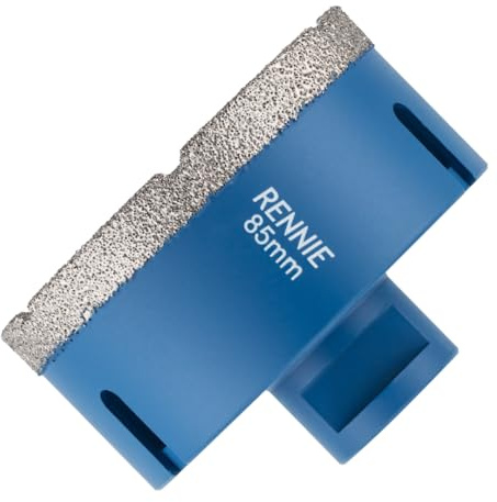 85mm Diamond Hole Saw Drill Bit With M14 Shank For Angle Grinders | For Porcelain Tiles Ceramic Slate Stone Granite Marble Glass. Diamond Core Holesaw / Hole Cutter M14 Thread For Angle Grinder