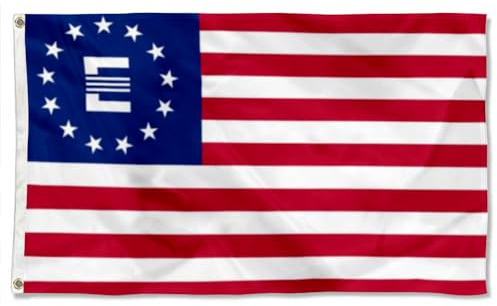 Enclave Banner mit amerikanischer Flagge, 90 x 150 cm, doppelt genäht, Polyester mit Messingösen