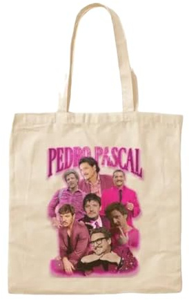 JWPPPATD Pedro Pascal In Pink Baumwolle N gr Canvas Tasche Unisex Handtasche Stoff Damen Tote Lebensmittel Mode Bedruckt Casual
