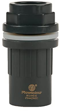 Maigridy 20/25/32/40/50 mm graue PVC-Rohrstumpf für Aquarien, Verbinder für Aquarien, gerade Armaturen, Grau