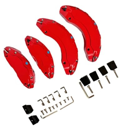 For for Model X S 2017-2021 Brake Caliper Covers Set Of 4, Front Rear Caliper Covers For Brake