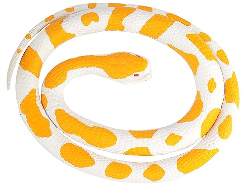 Wild Republic 19324 20769 Gummischlange Albino Python 117 cm, Geschenke für Kinder, 46