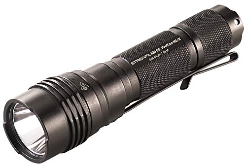 Streamlight 88065 ProTac HL-X - Linterna táctica profesional multicombustible de 1000 lúmenes, incluye baterías de litio CR123A y funda, caja, color negro