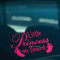 HastingsDesigner BABY FEET LITTLE PRINCESS ON BOARD Funny Car,Bumper,Window Vinyl Decal Sticker (Pink)