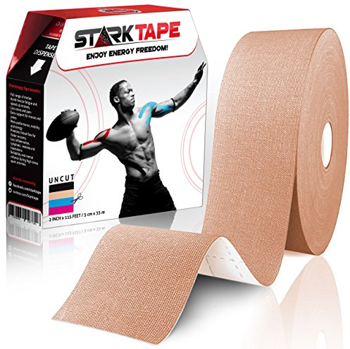 Kinesiologie Tape Sporttape Kinesiotapes Kinesiotape | Kinesiology Kinesio Tape Beige | Physio Sport Tape für einfaches Taping von Knie, Muskeln, Sprunggelenk, Achillessehne, Schulter, Armen, Nacken