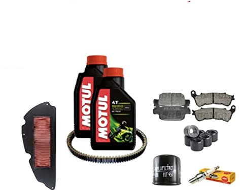 KIT TAGLIANDO HONDA SH 300 I 2012 OLIO FILTRI RULLI CINGHIA PASTIGLIE CANDELA