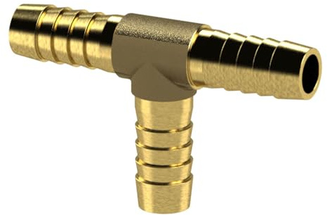 RIEGLER 134503-171 B T-Schlauchverbindungsstutzen, für Schlauch LW 6 mm, Messing, 1Stk