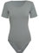 Evoni Damen Body kurzarm grau XL