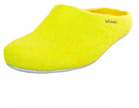 Magicfelt Filz-Hausschuh AP 701 aus reiner Merino-Wolle | Pantoffeln für Damen & Herren Lemon, 39