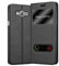 cadorabo Coque pour Samsung Galaxy A8 2015 en Noir COMÈTE - Housse Protection avec Stand Horizontal et Deux Fenêtres - Portefeuille Etui Poche Folio Case Cover