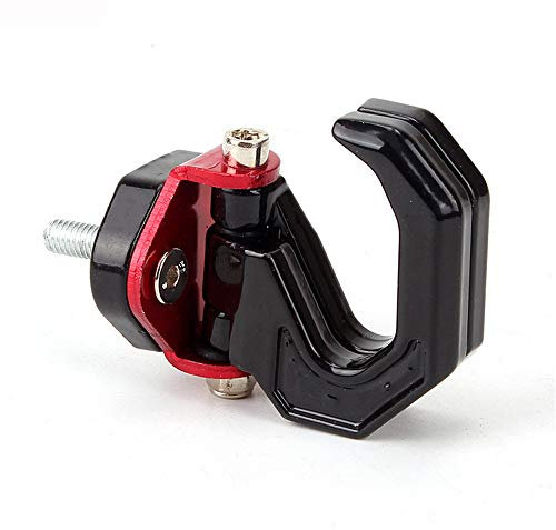 C-FUN Motocicleta Gancho Percha Casco Gadget Guante Universal para Honda/Kawasaki/Yamaha/Scooter Street Bike - Rojo