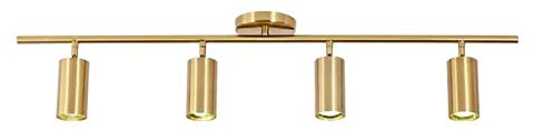 LED Deckenleuchte drehbar, Modern Retro Antique Brass 4 Way verstellbarer Deckenstrahler 10W Warm Light (4-flammig)