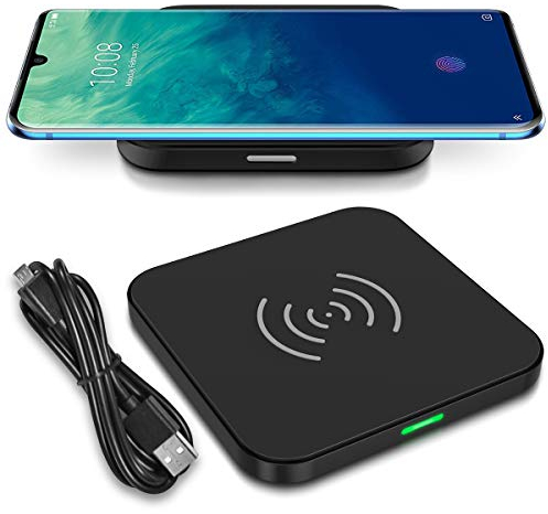 QI Wireless Schnell Ladegerät kompatibel für ZTE Axon 10 Pro Kabellos Charger Induktives Universal Schnellladegerät Ladestation