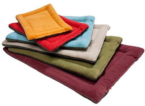 HotYou Hundedecke- Flauschig, mit kuscheligem Micro Plüsch Oberfläche, Weich, Waschbar für Kleine Mittelere und Große Hunde Katzen- Hundematten/Hundekissen, Katzendecke,WeinRot,L (89 * 56 * 4CM)