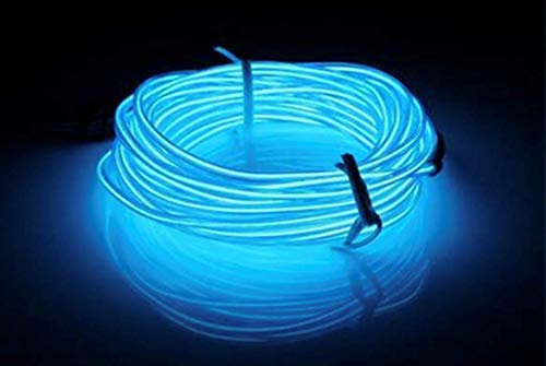 Auto Ambientebeleuchtung EL Lichtleiste Innenraumbeleuchtung Innenbeleuchtung 12V sarachen INION - (300mm (3m), BLAU)