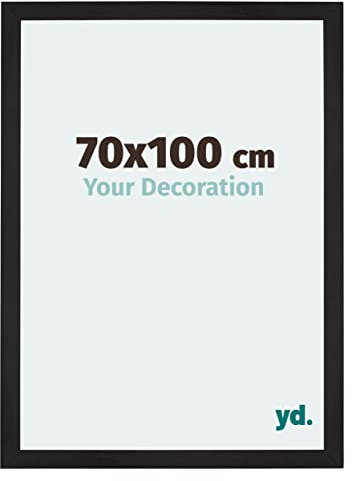 Your Decoration - Cadre 70x100 cm - Noir Grain de Bois - Cadres Photo en MDF Avec Verre acrylique - Anti-Reflet - Cadre 70x100 - Mura