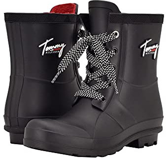 Tommy Hilfiger Stivali da pioggia Tamar da donna, nero, 36.5 EU