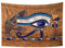 YONGFOTO 150x100cm Antikes Ägypten Tapisserie Farbig Auge des Horus Adlerkopf Wedjat-Auge Mysteriös Symbol Alte Zivilisation Wandbehang Tapisserien für Heim Wand-Dekor Tischdecke Decke