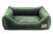 BOUTIQUE ZOO Exclusive Hundebett | Hundeliege, Hundekörbchen mit Kissen | Hundesofa für kleine Hunde | Große: S - 63 x 55 x 19 cm | Farbe: Velvet Grün