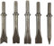 Martello ad aria compressa, scalpello a martello pneumatico, 5 pezzi Set di scalpelli a martello pneumatico in acciaio al cromo molibdeno Set di punte per martello pneumatico per martello pneumatico 1