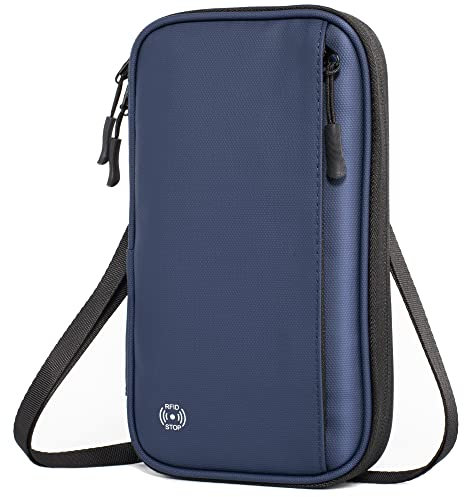 VOGHERB Reisebrieftasche, Blau, Modern, RFID-Geschützt, Wasserdicht, Für Erwachsene, Unisex, Oxford-Stoff