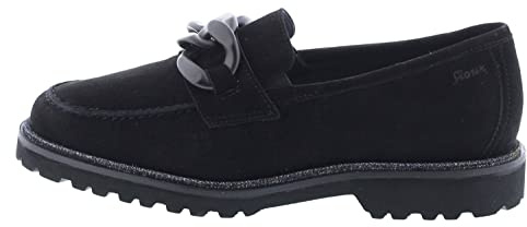 Sioux Damen Meredith-744-h Mokassin, Schwarz, 37 EU Weit