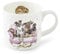 Wrendale Designs Dogs Movie Night Bone China Mug by Royal Worcester, White
