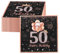 Servietten zum 50. Geburtstag, Party-Dekorationen für Frauen, 50 Jahre, Roségold-Krone, Einweg-Servietten, für Geburtstag, Getränke, Dessert, Kuchen, Tischdekoration, 2-lagig, 40 Stück