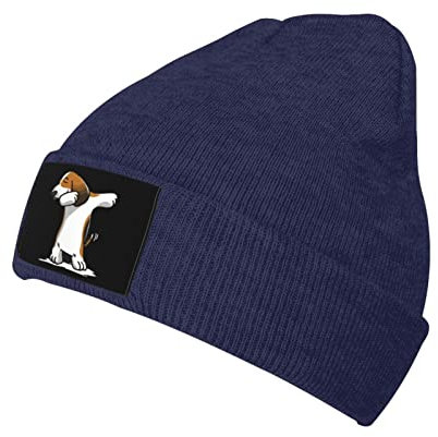 501 Herren Damen Strickmütze Basset Hound-Hund Chemo Hut Warme Beanie Mütze Klassische Mütze Für Winter Laufen Angeln