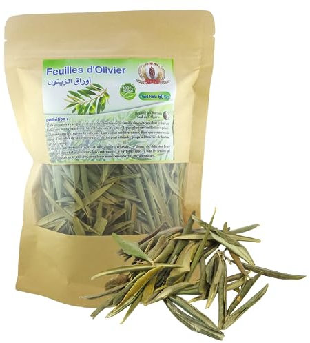 Tisane Feuilles d'Olivier Récolté au Sud de l'Algérie - Sèche Sac 50 Gr
