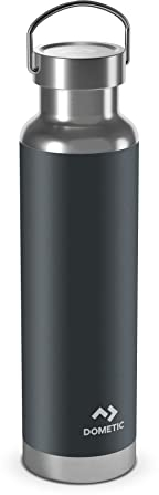 Dometic Thermo Bottle 66 - Thermosflasche 660 ml - Trinkflasche Edelstahl - Spülmaschinenfest, Doppelwandige Isolierung - Thermoskanne - Slate
