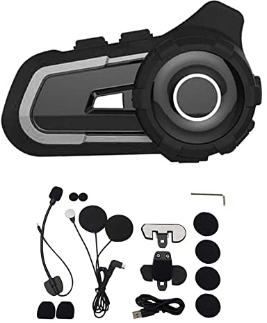 Koanhinn S2 Motorcycle Ski Helmet Bluetooth Headset BT5.1 Noise Reduction Double Intercom Riding Wireless Call Headset