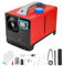 Fesuda 8KW 12V All-in-One Air Diesel Heater Auxiliary Heater Standheizung Dieselheizung w/Silencer LCD Switch Remote Control For Truck, Boat, Car Trailer, Motorhomes, Touring Car (Red) Upgrade