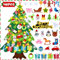 Felt Christmas Trees, Kids DIY Christmas Trees with 46pcs Detachable Ornaments,Christmas & New Year Door Wall Hanging Decorations,2023 New Christmas Tree Set for Kids