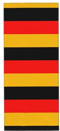 MYGANN Deutschland-Flagge, hautfreundliches, saugfähiges Handtuch, 30 x 70 cm, für Badezimmer, Schwimmen, Reisen, Fitnessstudio, persönliche Reinigung